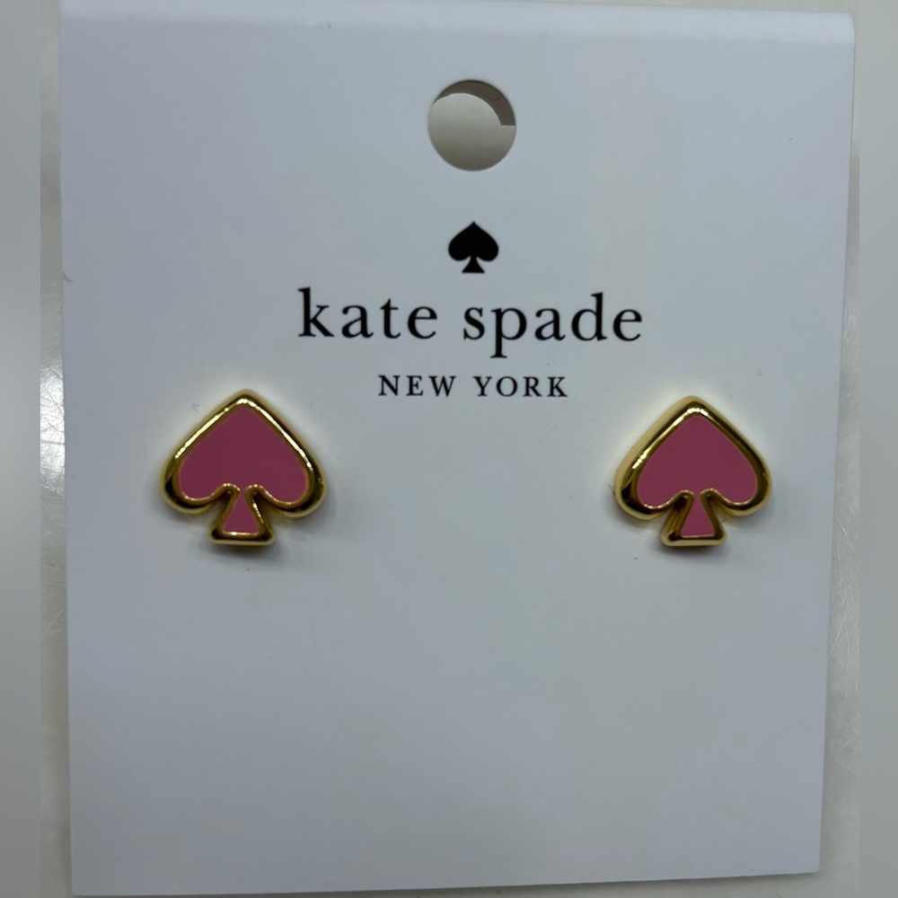 kate spade pink Everyday Spade stud earrings - NWT